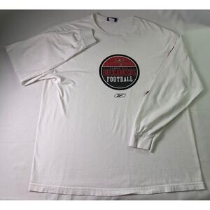 Vintage Tampa Bay Buccaneers Reebok Shirt Long Sleeve White NFL Y2K XL‎ Mens